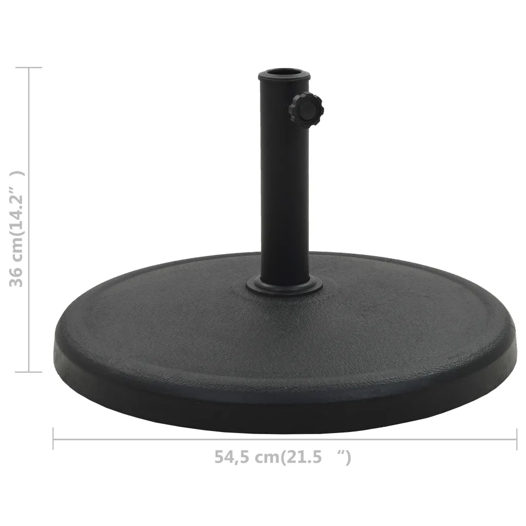 Base per Parasole Rotonda in Poliresina 19 kg Nera CFW1501145
