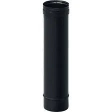 Tubo dritto inox nero ml.0,50 d. 80 b08wyt13wj