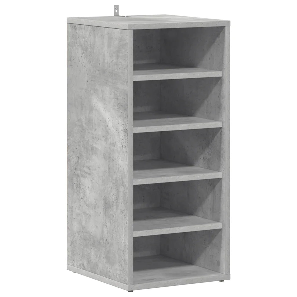 Scarpiera Grigio Cemento 31,5x35x70 cm in Truciolato 808989