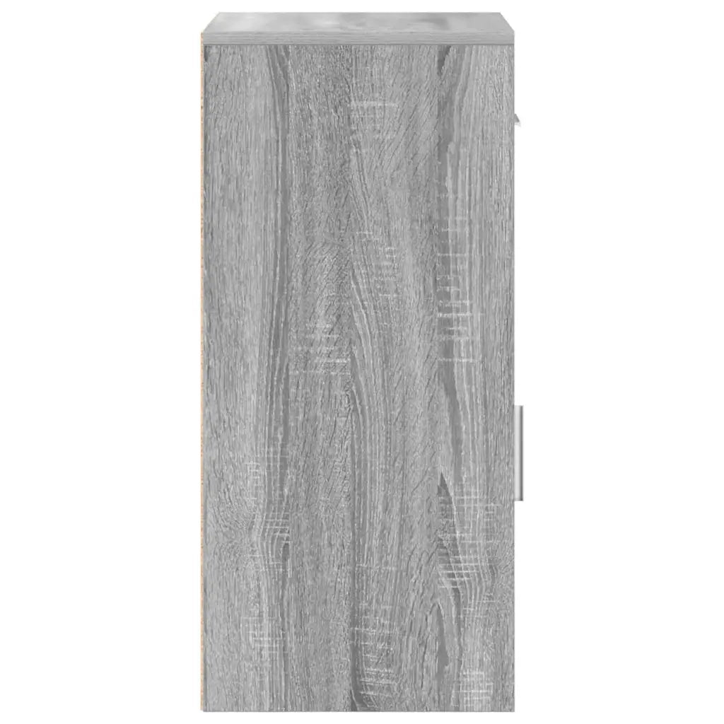 vidaXL Credenza Grigio sonoma 38 x 34.5 x 75 cm Legno multistrato