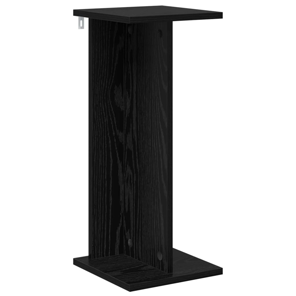Supporto per piante 2 pz Rovere Nero 25 x 25,5 x 60,5 cm 899661
