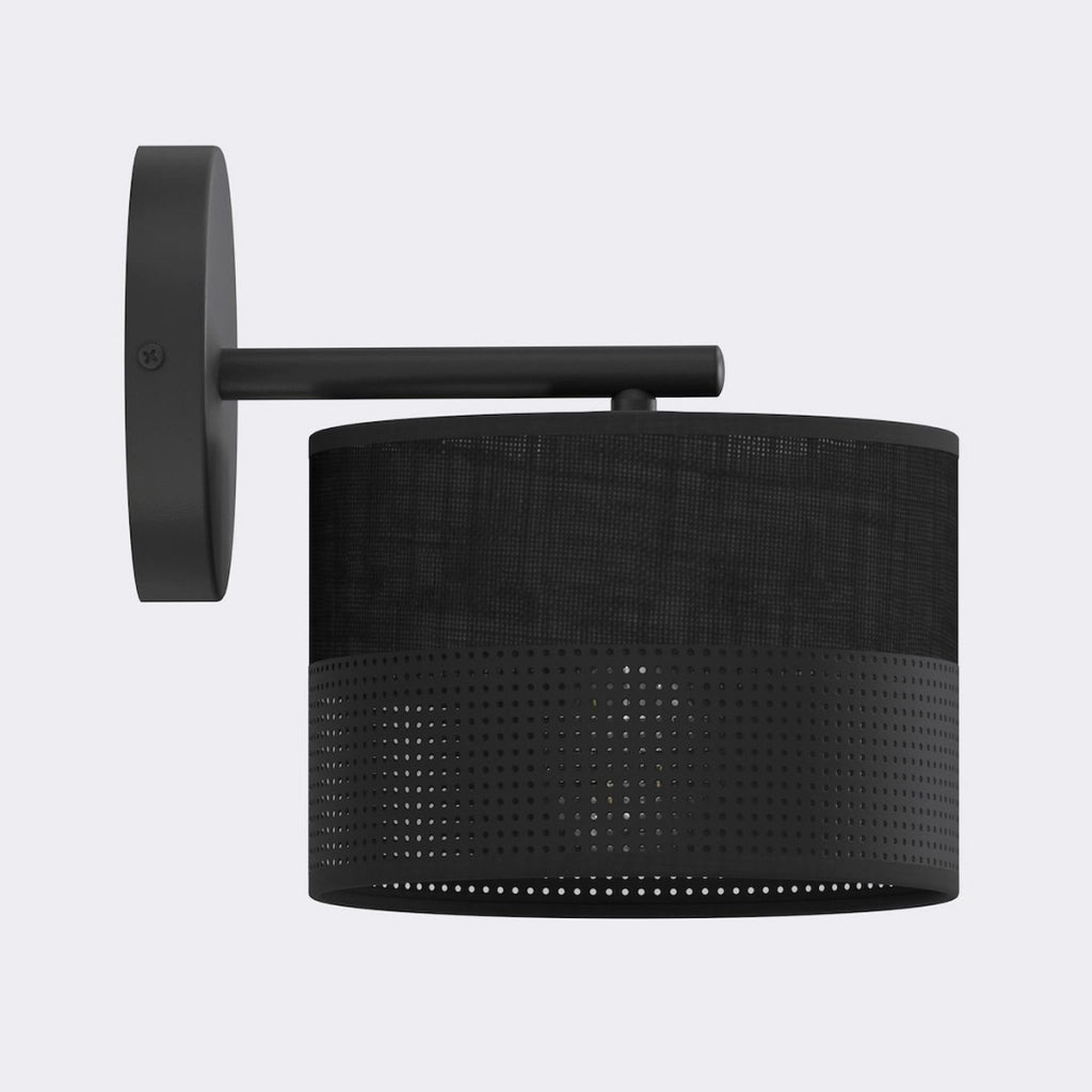 Lampada da parete Karbon in acciaio nero
