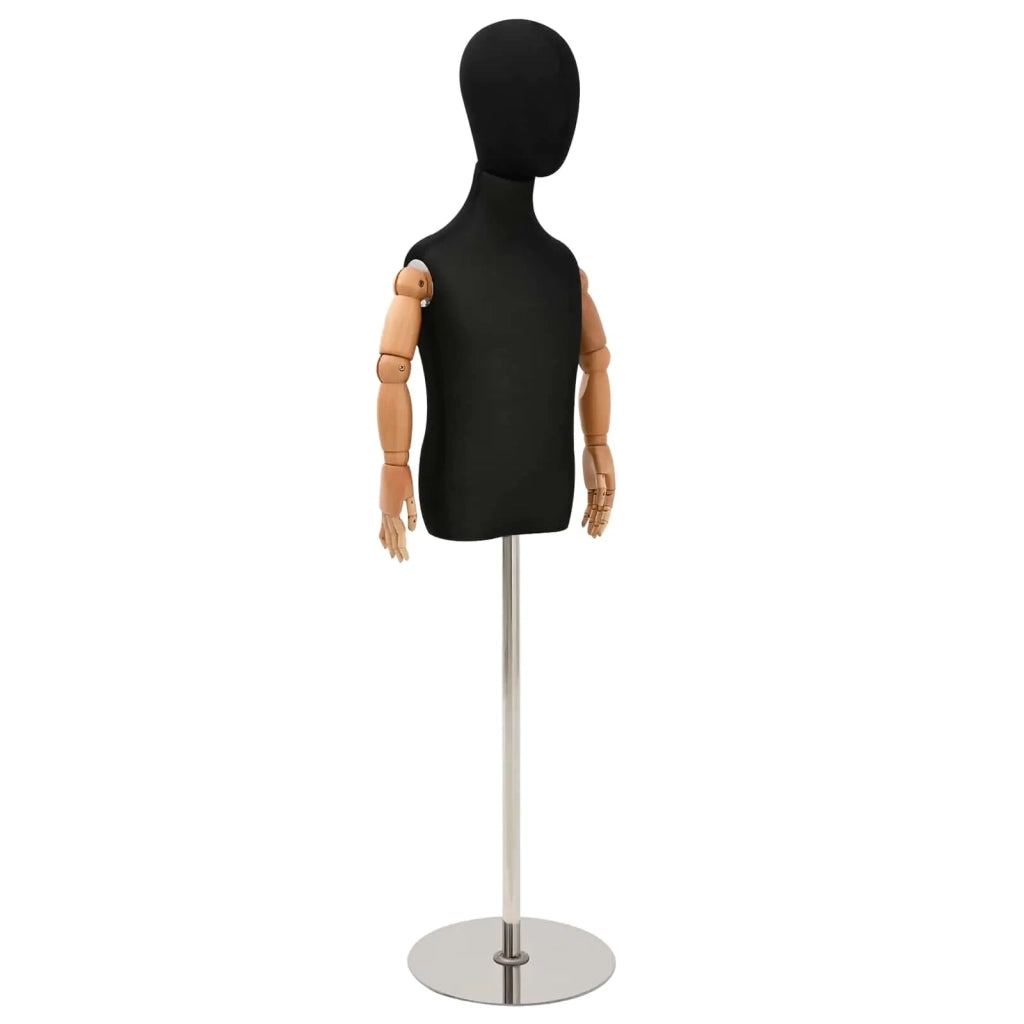 Manichino Regolabile 120-150 cm con Base Unisex PP Nero 42041708
