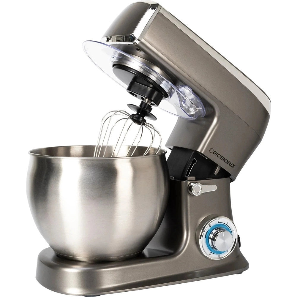 Trade Shop - Impastatrice Planetaria Professionale Ciotola 8,5lt 1500w 6 Velocità + Pulse Manopola Led -
