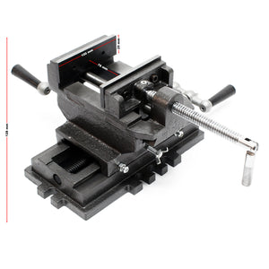 Morsa da macchina a due assi 100mm Tavolo a croce per banco da lavoro o da fresatura