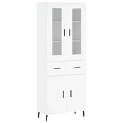 Buffet credenza cassettiera armadio mobile contenitore organizer cucina soggiorno salotto alto 69,5 x 34 x 180 cm legno ingegnerizzato bianco 02_0032642
