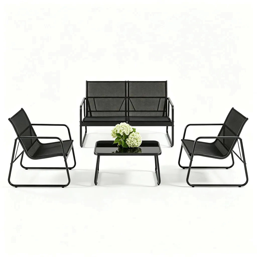 Set da giardino in alluminio gardenia antracite