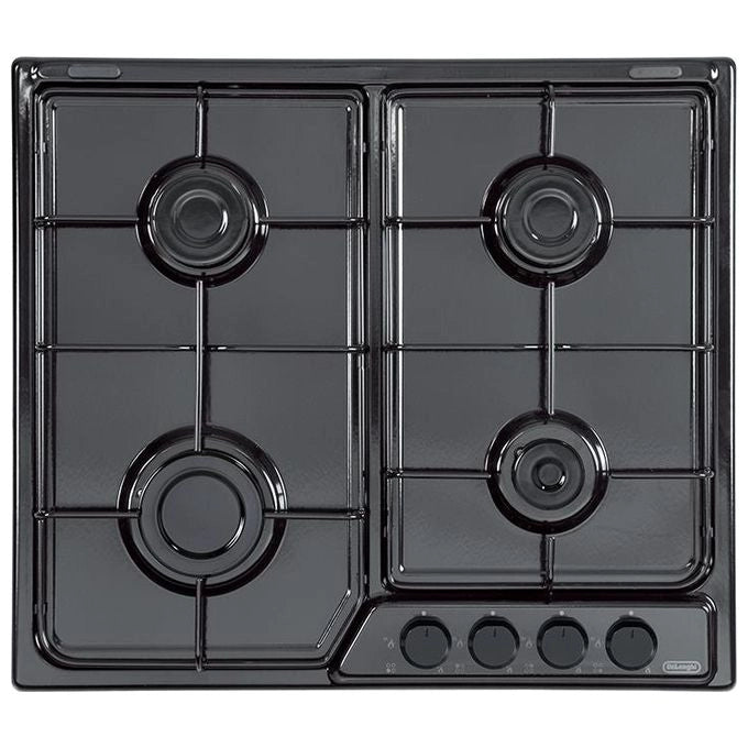 De’Longhi FFN 46 ASV piano cottura Nero Da incasso 58 cm Gas 4 Fornello(i)