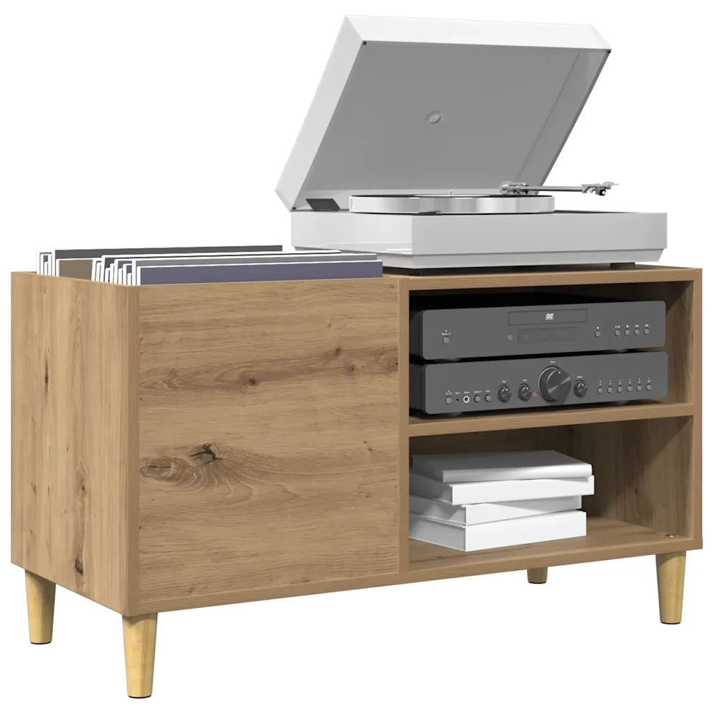 Mobile Porta Dischi Rovere Artigianale 84,5x38x48cm Multistrato CFW2102241