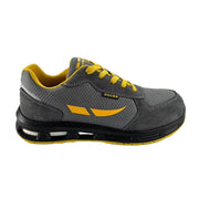 SCARPA ANTINFORTUNISTICA BASSA GRIGIA IN PELLE SCAMOSCIATA E TESSUTO IN RETE NORMA S1 MODELLO MONKEY - n°39  - DOZ