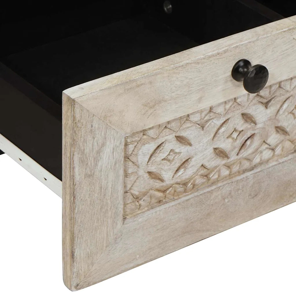 Unità TV con cassetto Bianco 100 x 33 x 46 cm Legno multistrato 4018134