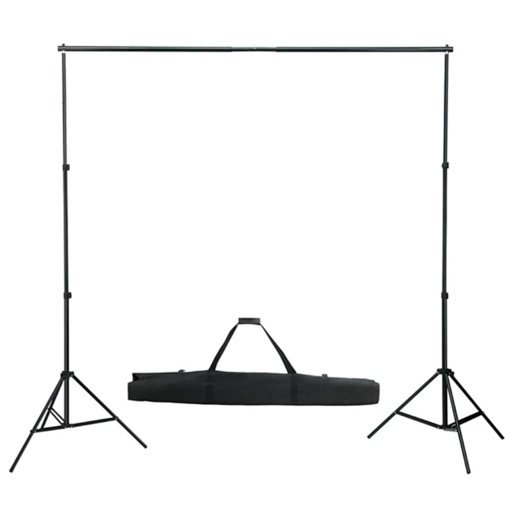 Kit professionale per studio fotografico con set di illuminazione e fondale verde 02_0001449