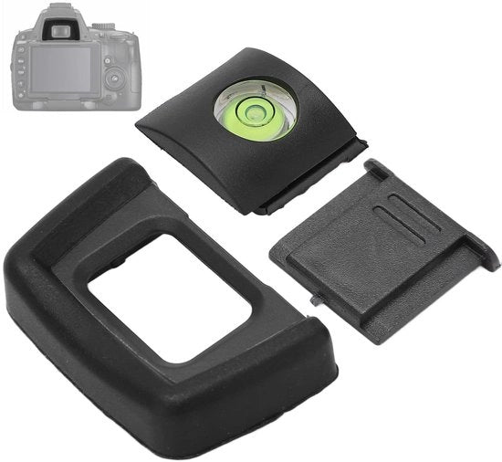 Kit di Protezione per Oculare - Copertura per Pedana di Montaggio - Oculare Acquaplastica - Adatto per D5000/D7500 - Plastica/Rubber - Oculare di Ricerca
