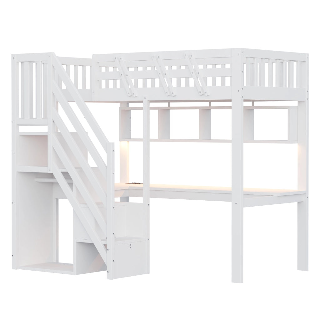 letto in legno bianco 143.5 x 205 cm