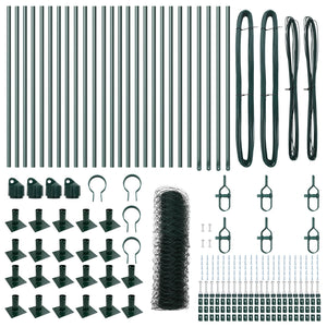 Recinzione Esagonale  Verde 0.8x50 m Acciaio
