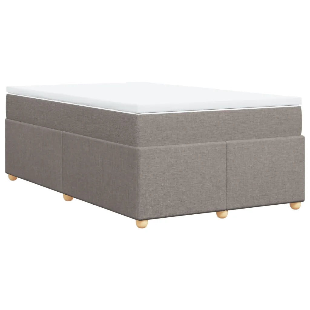 Giroletto a Molle con Materasso Tortora 120x190 cm in Tessuto