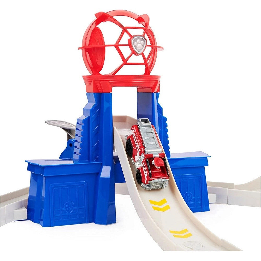 Trade Shop - Pista Macchinine Total City Rescue Con Veicolo Di Marshall Paw Patrol Giocattoli -