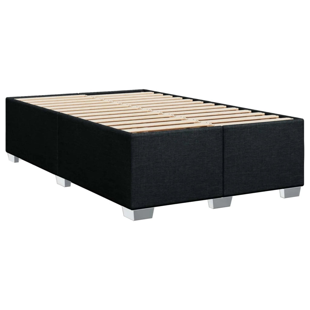 Letto box spring con materasso Nero 120 x 190 cm Tessuto 3453362