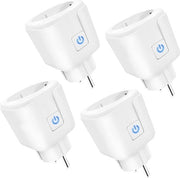 Contatto intelligente Wi-Fi con contatore di corrente 16 A - compatibile con Alexa & Google Home - controllo vocale - gestione remota tramite app