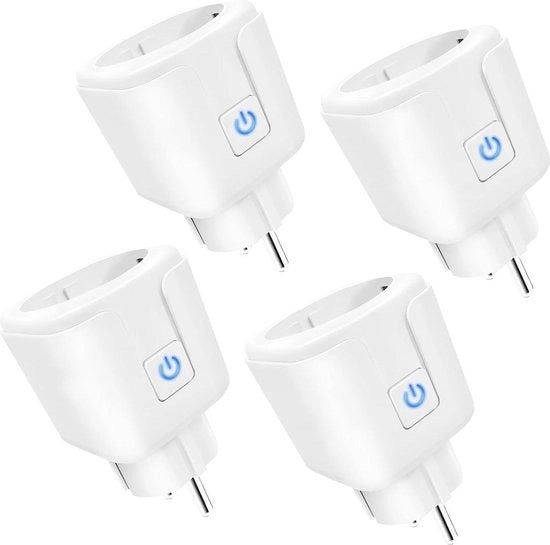 Contatto intelligente Wi-Fi con contatore di corrente 16 A - compatibile con Alexa & Google Home - controllo vocale - gestione remota tramite app