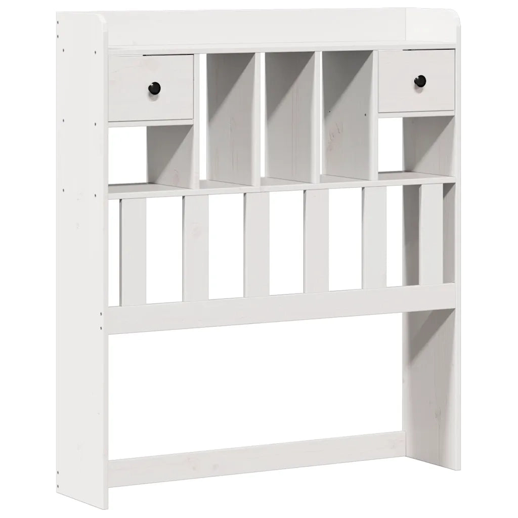 Letto con Libreria senza Materasso-Struttura Letto con contenitore 75x190 cm in Legno Pino 126616