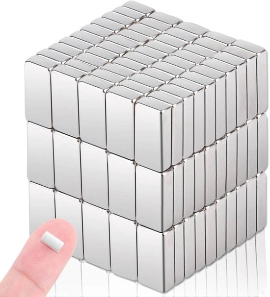 100 pezzi di magneti forti N52, piccoli magneti neodymium extra forti, magneti rettangolari per lavagne, magneti forti per frigorifero, piccoli magneti per attività manuali, lavagne bianche