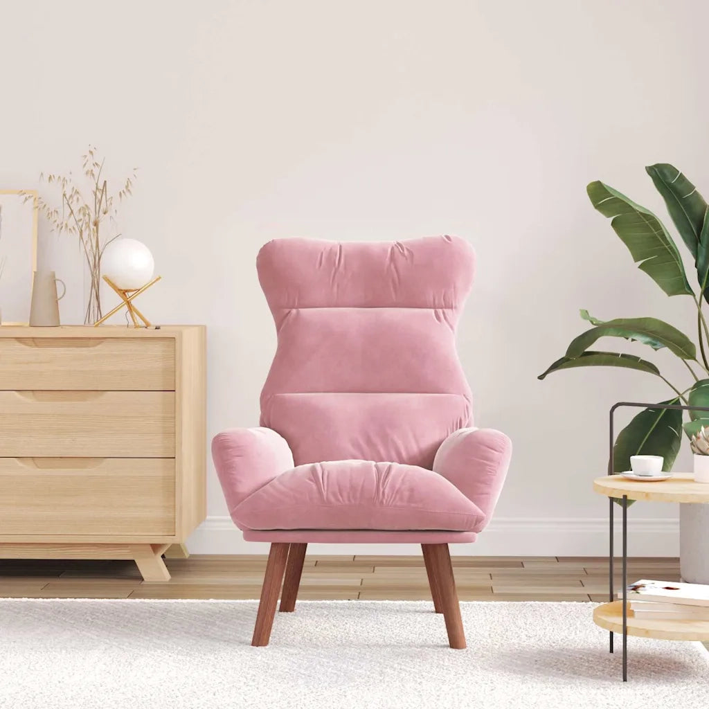 poltrona Rosa 69 x 74 x 93 cm Velluto 42001838