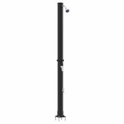 Doccia Solare da Esterno Nero 217 cm PVC e Alluminio CFW4111543