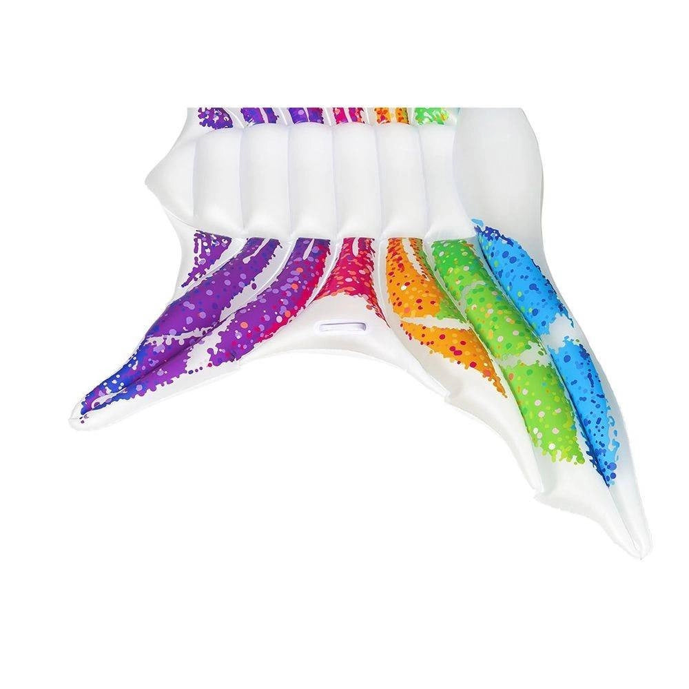 Trade Shop - Materassino Gonfiabile Rainbow Butterfly Farfalla Adulti Piscina Mare Spiaggia -