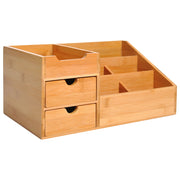 Organizer da Scrivania in Bamb¨´ ¨C Xylo ¨C 7 Compartimenti 2 Cassetti Verniciato