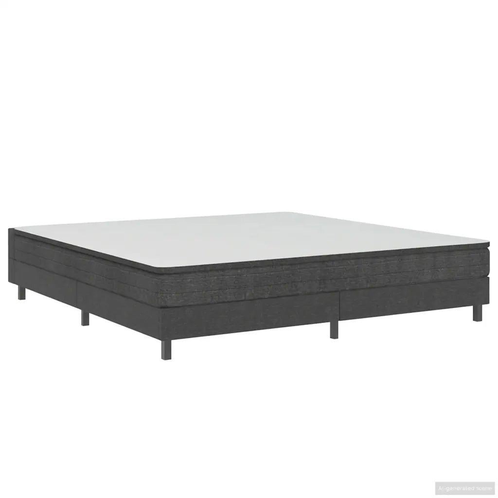 Letto a Molle Grigio in Tessuto 200x200 cm cod mxl 58783