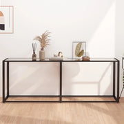 Tavolo Consolle Trasparente 200x35x75,5 cm in Vetro Temperato 331686