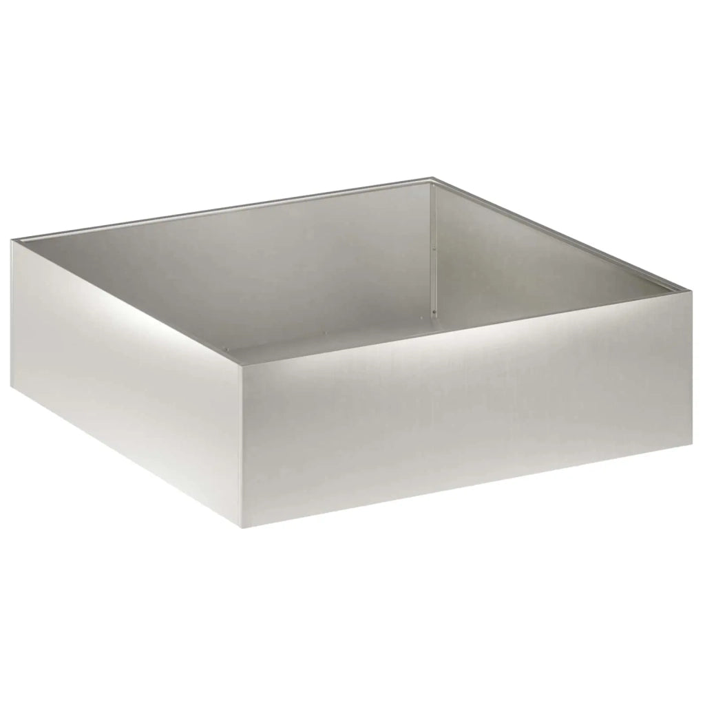 Vaso da giardino Argento 80 x 80 x 30 cm Acciaio Inox 8005072