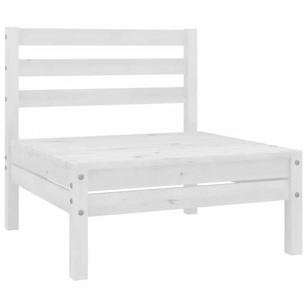 Set Divani da Giardino 7 pz in Legno Massello di Pino Bianco  cod mxl 40795