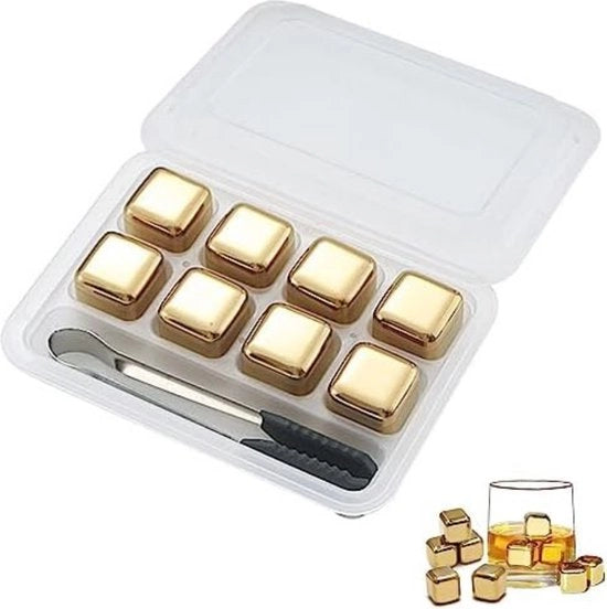 Pietre di Whisky - Ghiaccio in Pietra - Oro
