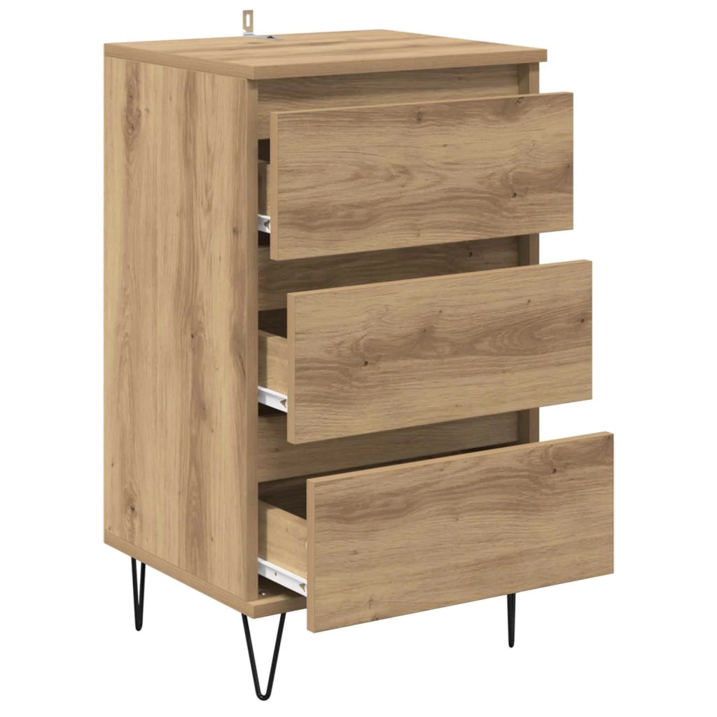 Credenza con cassetto Rovere artigianale 40 x 35 x 70 cm 881706