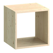 Pensile Libreria 1 Ripiano 36x30x36 cm in Legno di Pino Naturale