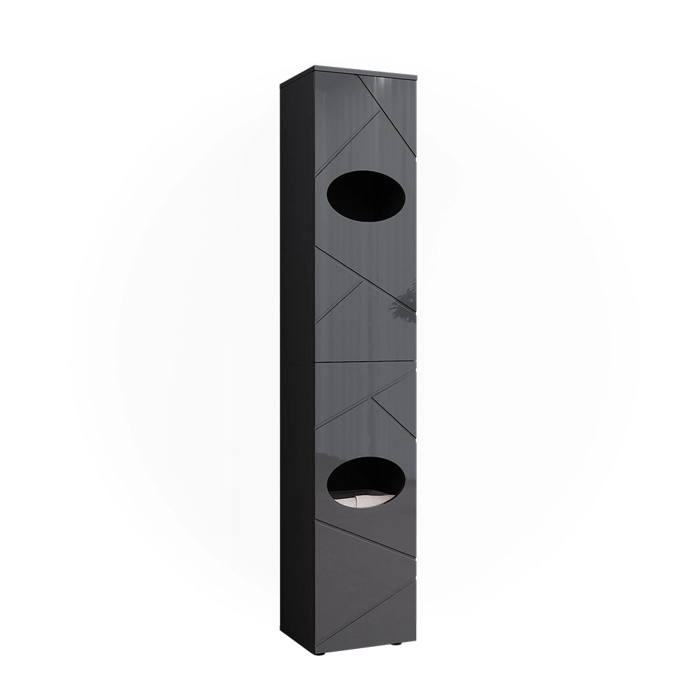 Vicco Armadio per la biancheria Antracite 32 x 192 cm