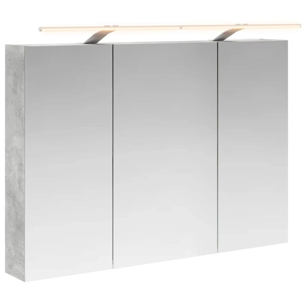 Mobiletto per specchio da bagno con lo scaffale Grigio cemento