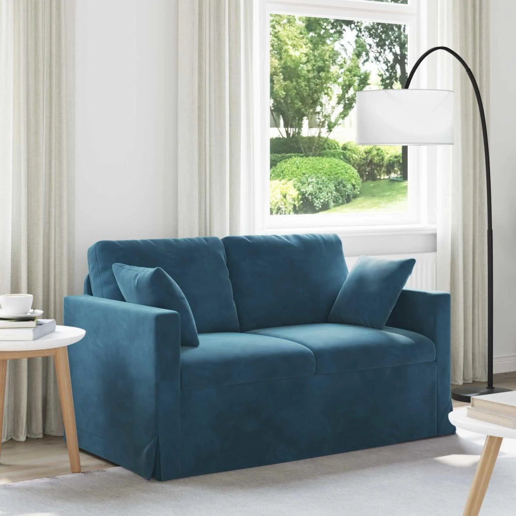 Divano Blu 138 x 78 x 80 cm Velluto 42024421
