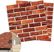 Pacco da 20 fogli autoadesivi per pareti in pietra 3D per arredamento porta acqua impermeabile simulazione effetto pietra.