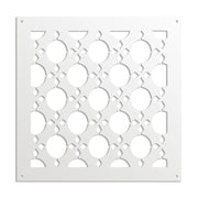 ALADIN - Pannello in PVC traforato - Parasole Misura: 48x48 cm, Colore: bianco