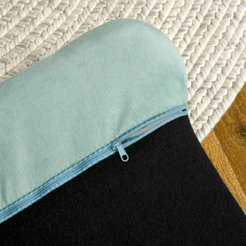 Divano per cani con schienale e gambe in legno, verde, 98,5 x 60,5 x 35,5 cm