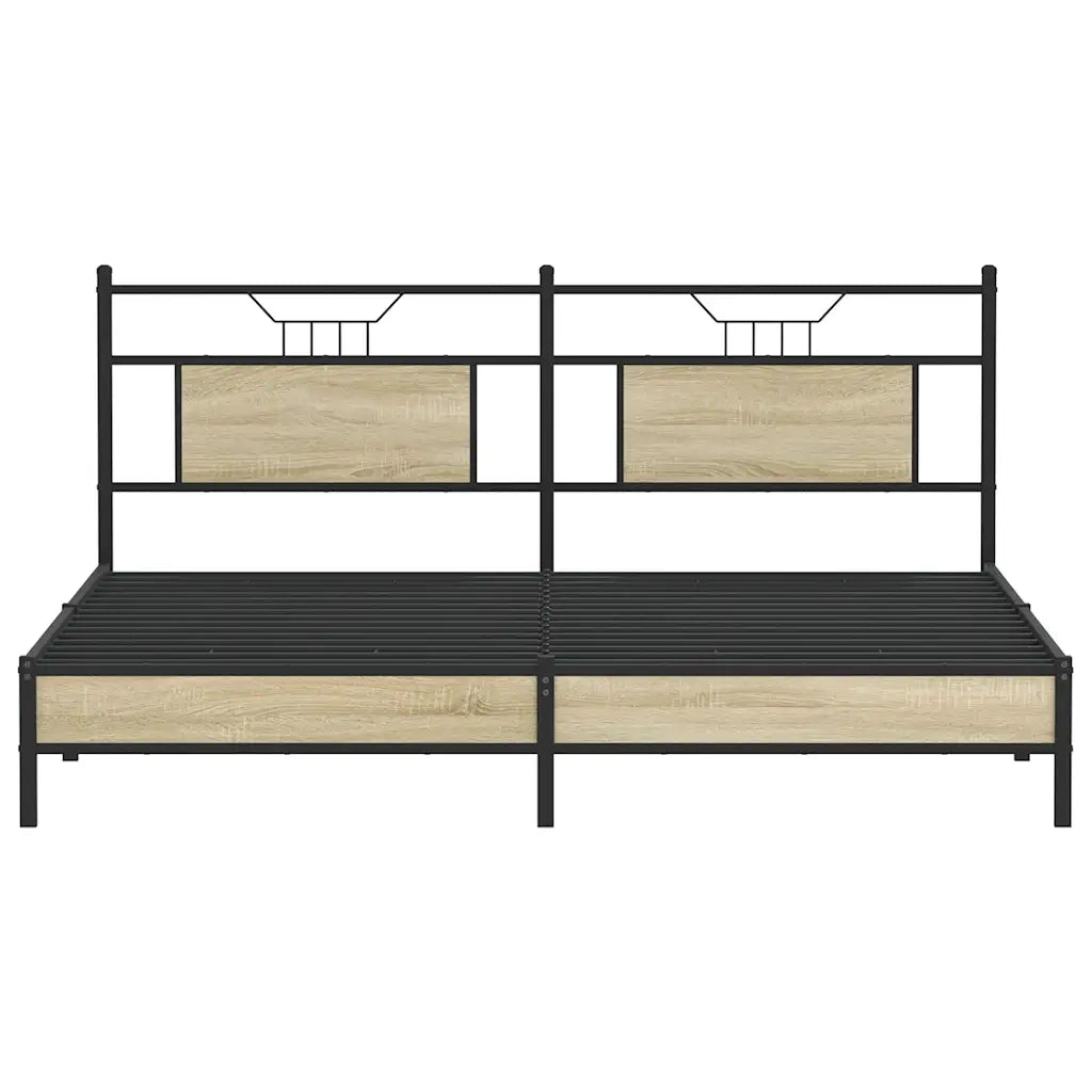 Giroletto senza Materasso Rovere Sonoma 183x213cm in Truciolato