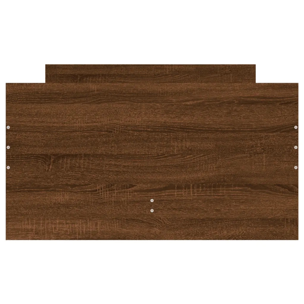 Giroletto con Cassetti-Struttura Letto con contenitore Rovere Marrone 90x190 cm