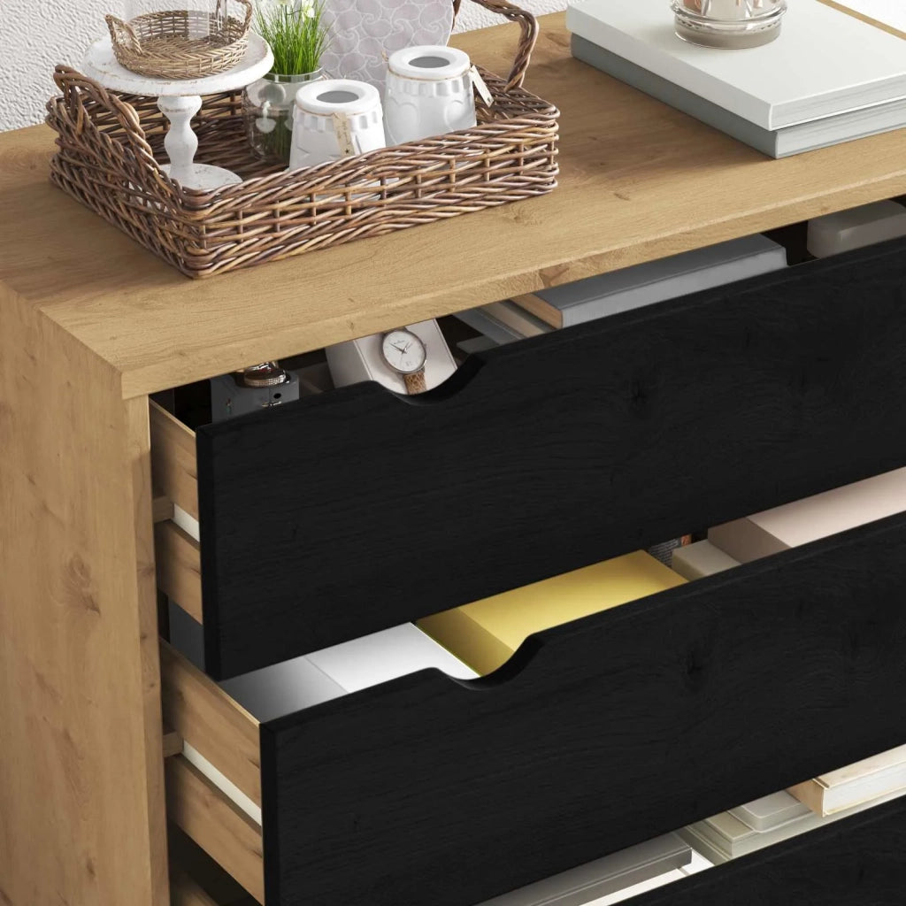 Cassettiera con cassetto OTTA Nero 76,5 x 39,5 x 90 cm