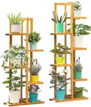 Tavolo per piante in bambù 102x40 cm – Tavolo per piante interni e esterni – Supporto vaso di fiori – Decorativo – Sostenibile e stabile