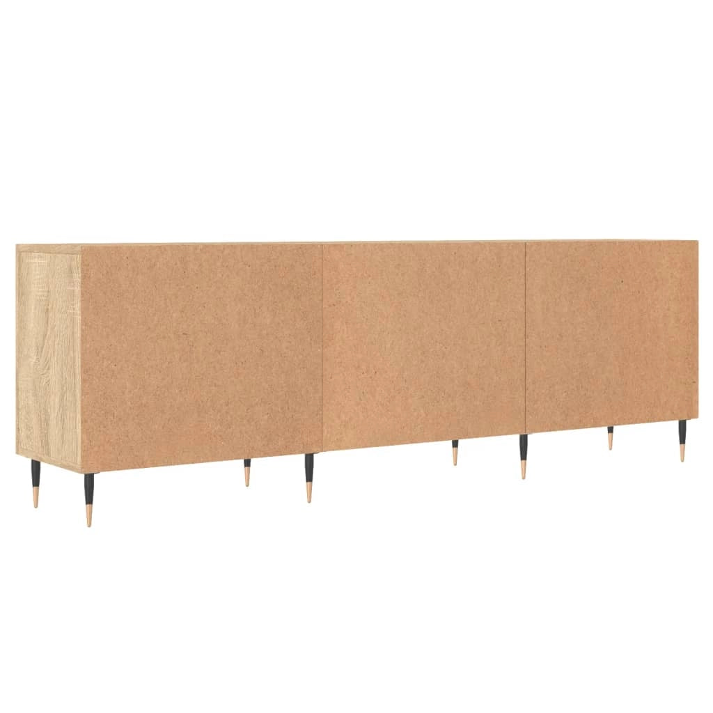 Mobile TV multimediale mensola TV credenza TV sala da pranzo soggiorno camera da letto rovere Sonoma 150 x 30 x 50 cm legno ingegnerizzato marrone 02_0027488