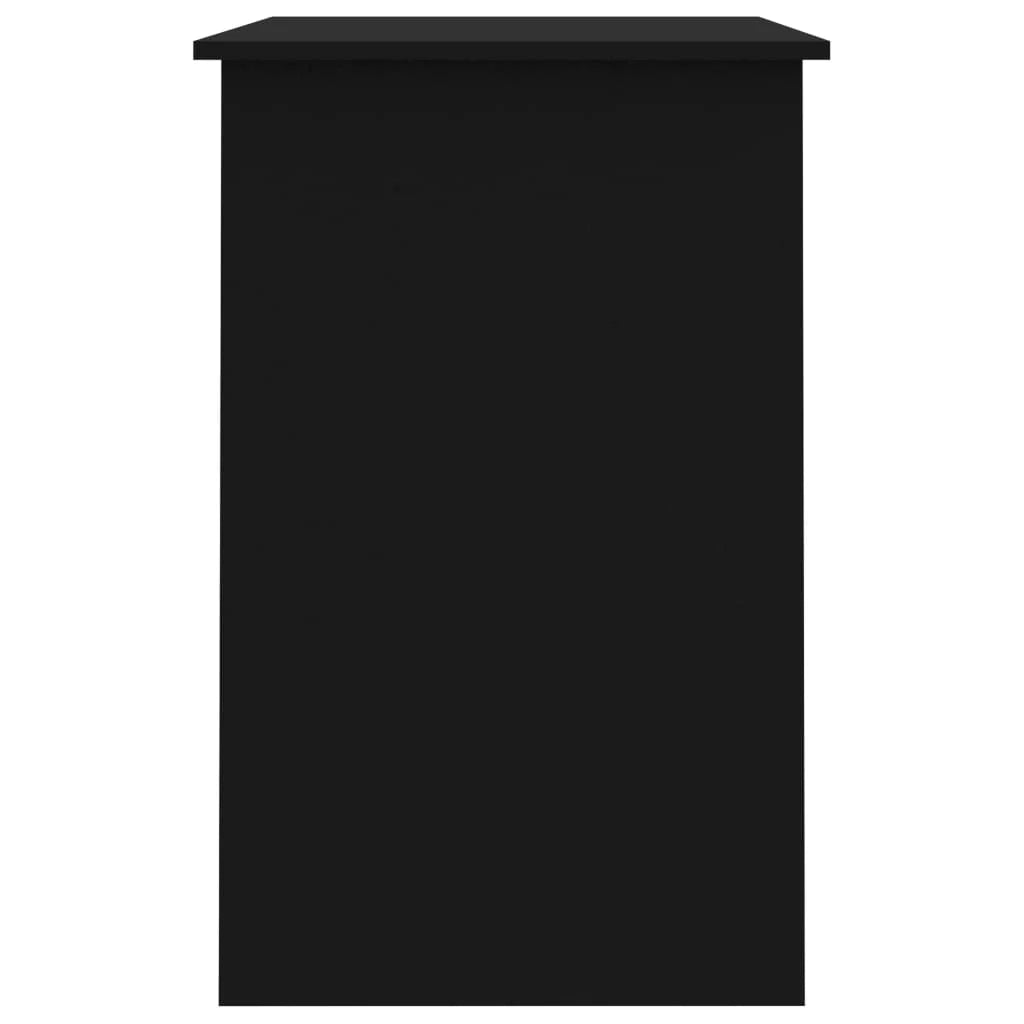 Scrivania tavolo postazione di lavoro mobile per computer studio 100 x 50 x 76 cm legno ingegnerizzato nero 02_0023889