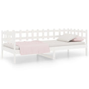 Letto singolo | Letto per adulti | Dormeuse senza Materasso Bianca 80x200 cm Legno Massello Pino